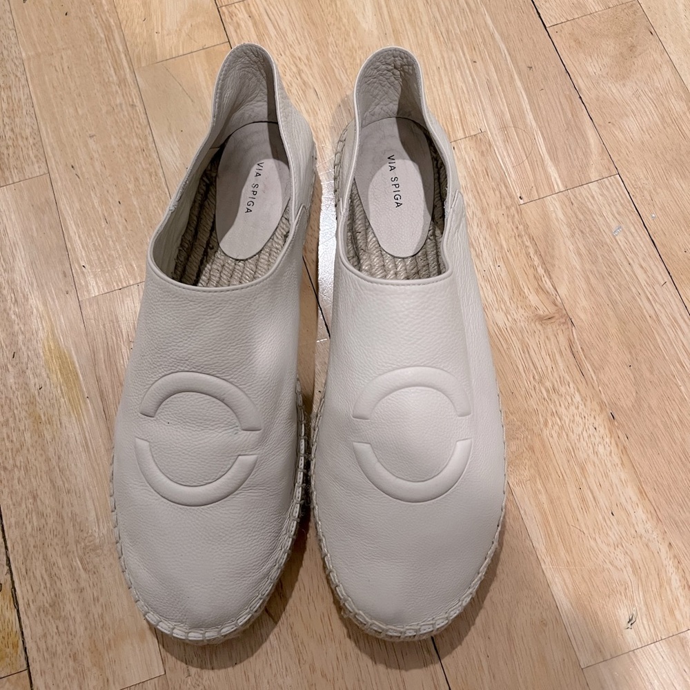 Via Spiga Leather Espadrilles Size11